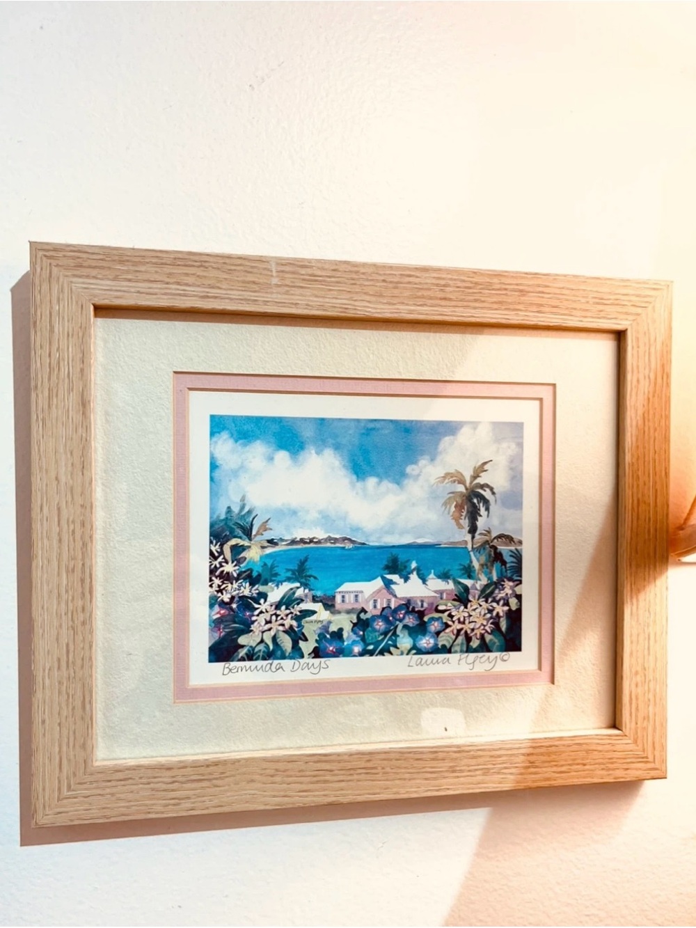 Vintage “Bermuda Days” Framed Print